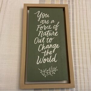 Hallmark Green and White Motivational Wall Art